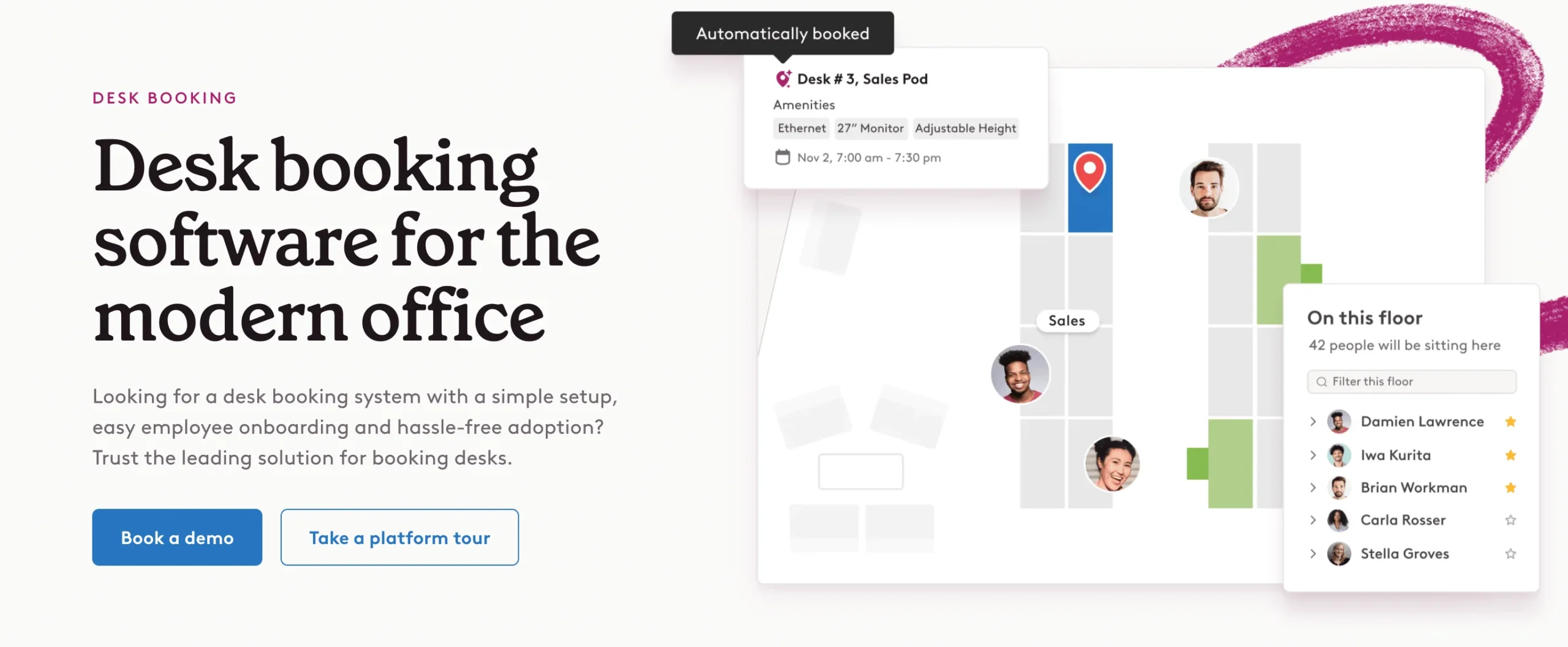 robin hot desking system