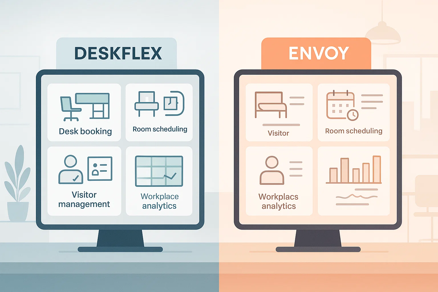 DeskFlex vs Envoy: Which Workplace Management Tool Is Better in 2026