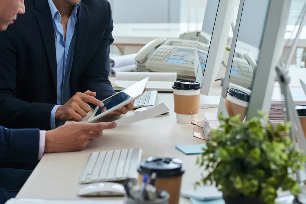 employees using software