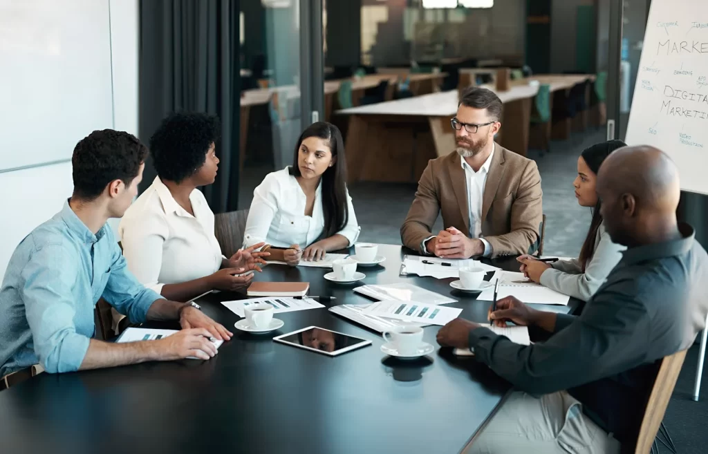 employees in an office