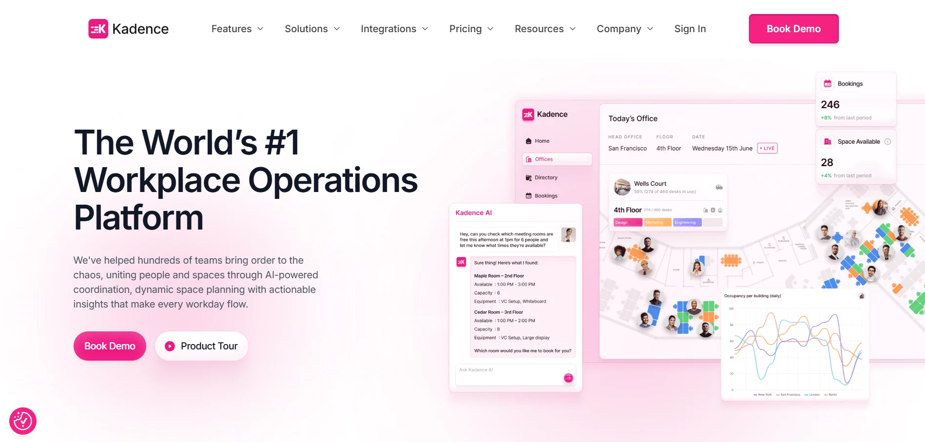 Kadence Conference Room Scheduling Software