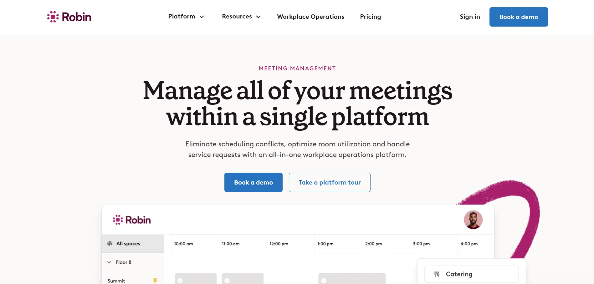 Robin Conference Room Scheduling Software
