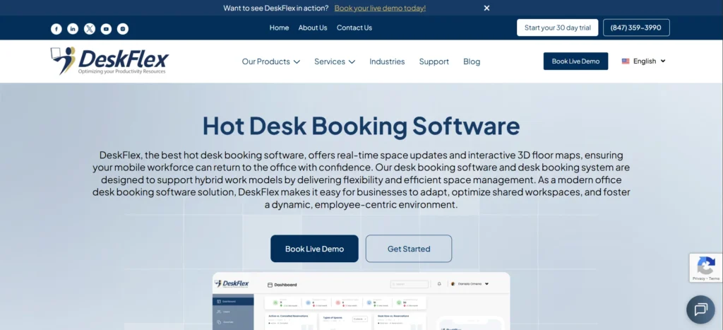 How DeskFlex Optimizes Hot Desking in Hybrid Offices
