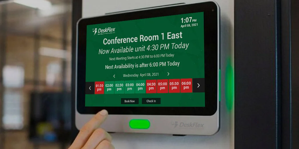 room scheduling display screen 