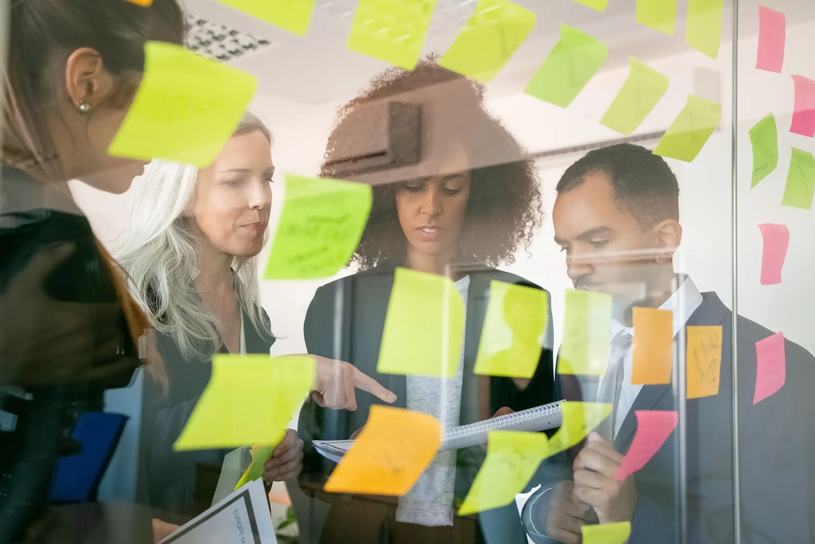 employees in an agile work environment
