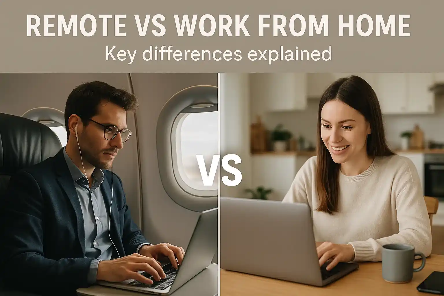 a comparison between remote work and WFH