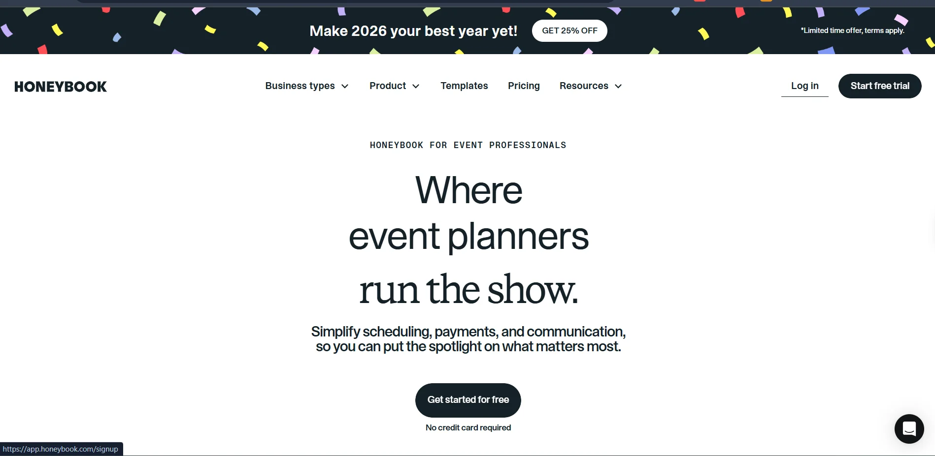 Honey Book Venue Management Software