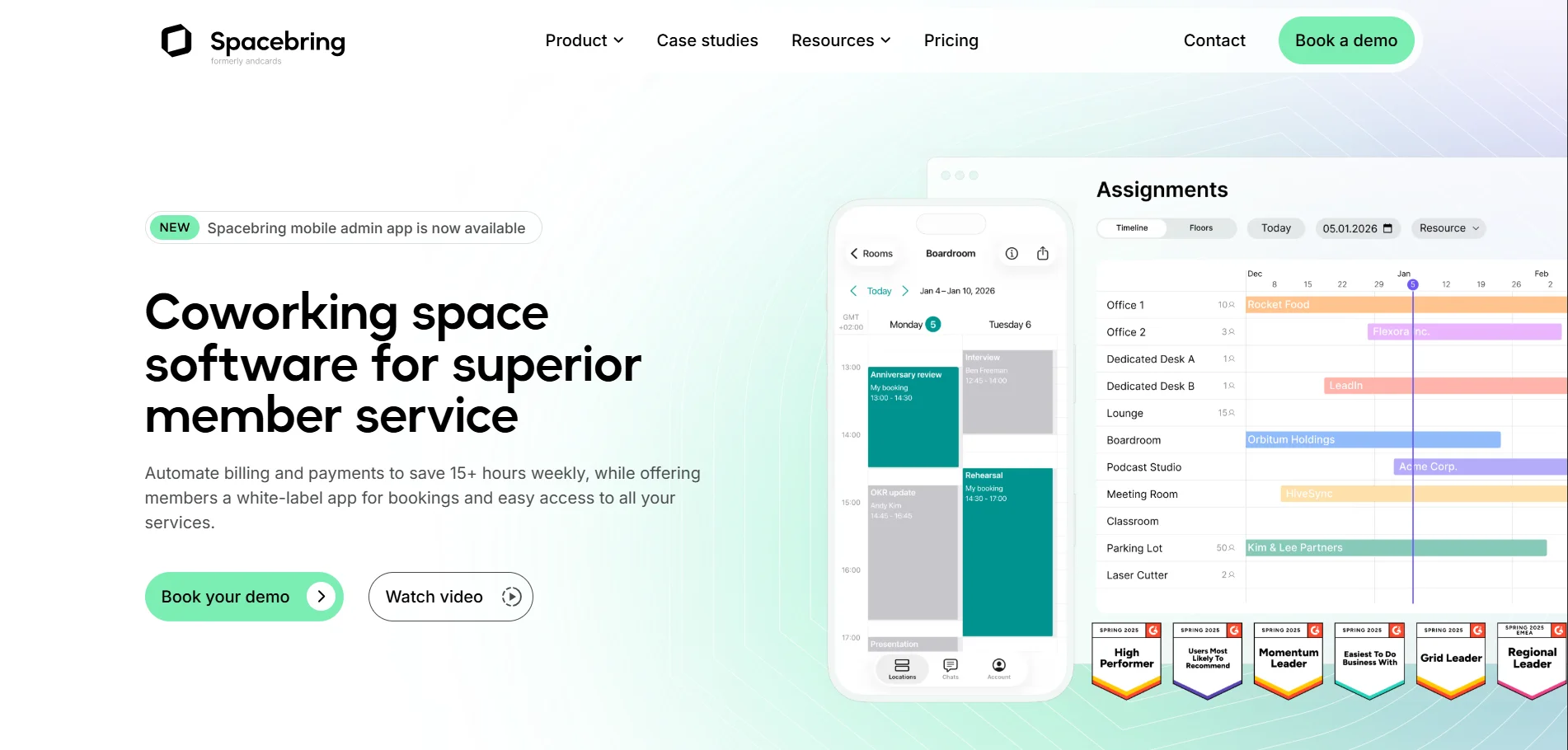 Spacebring Coworking Space Management Software