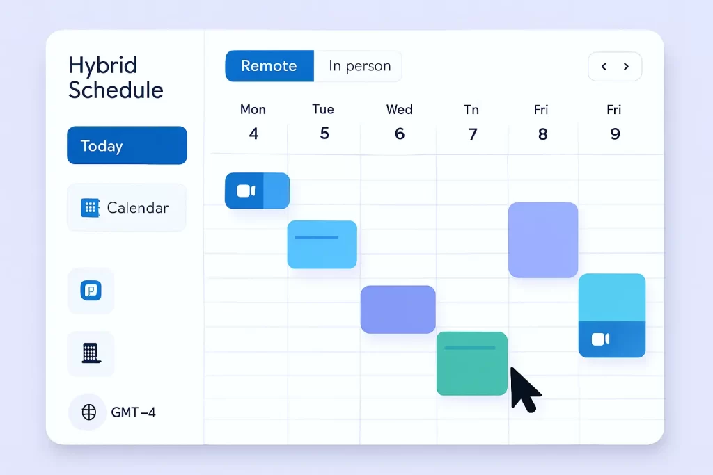 Hybrid scheduling software for productivity