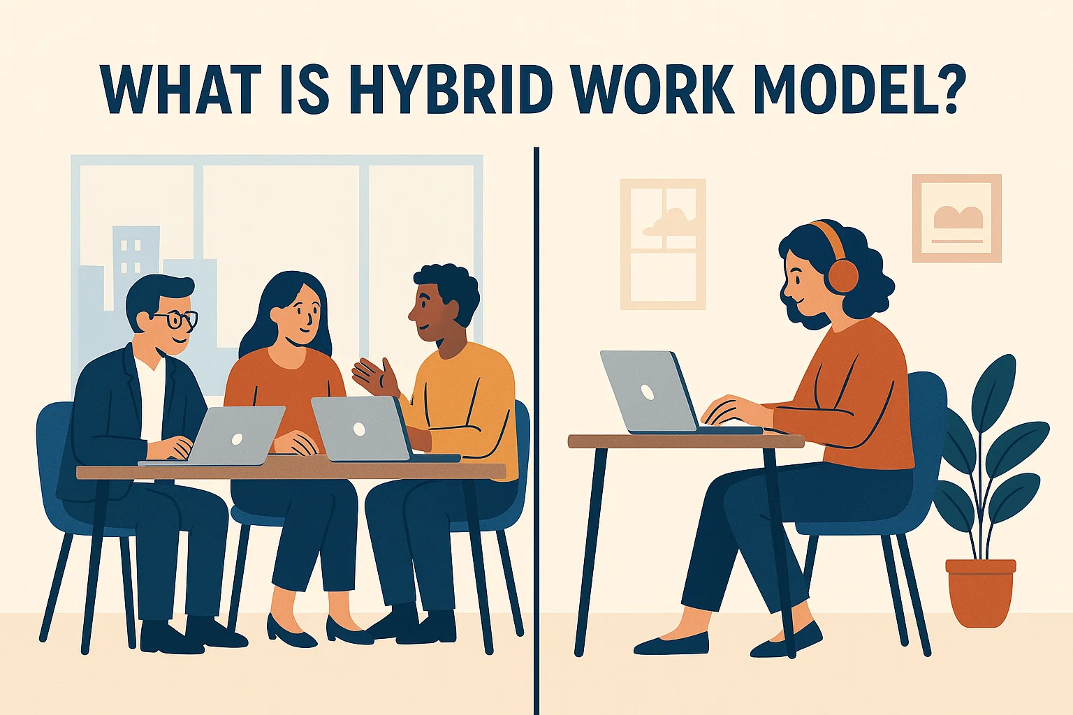 hybrid work model