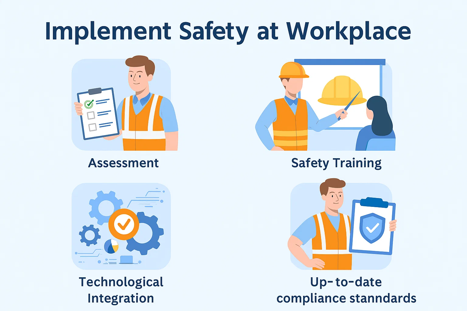 implement saftey at workplace