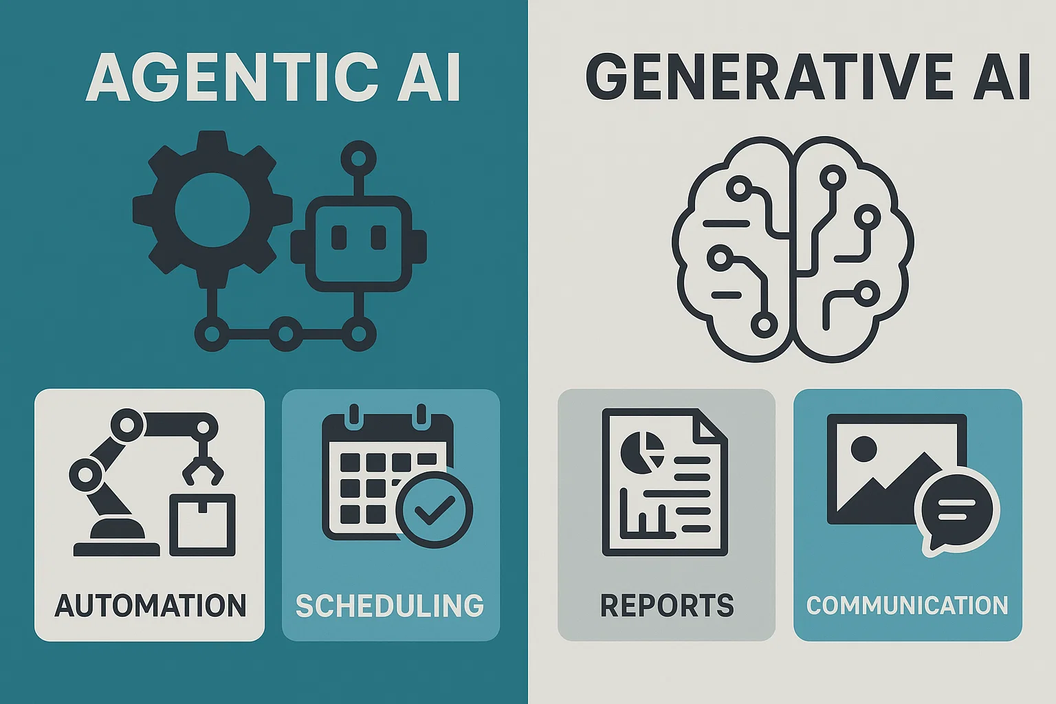 Agentic AI vs Generative AI at Workplace