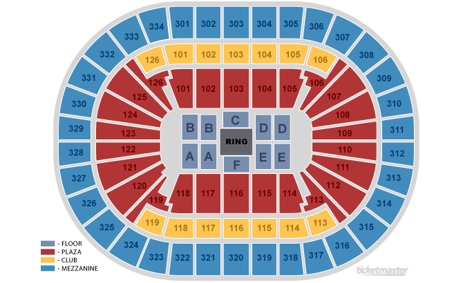 Boxing Seating Chart