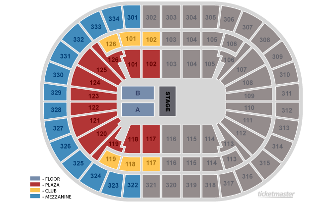 Concert Club Seating Chart