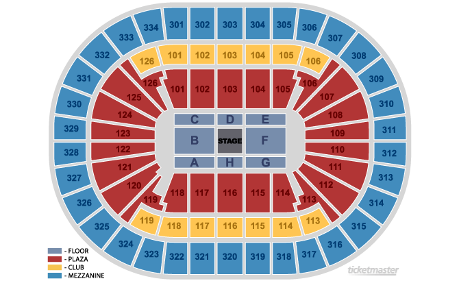 Concert In-The-Round Seating Chart