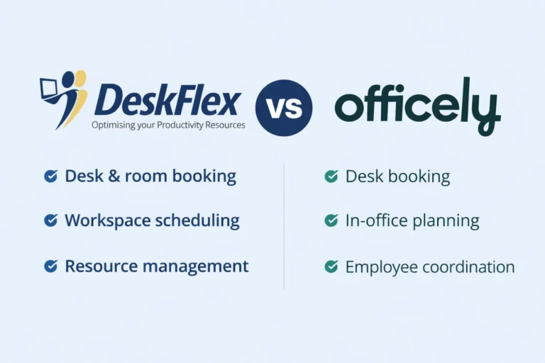 DeskFlex vs. Officely workplace