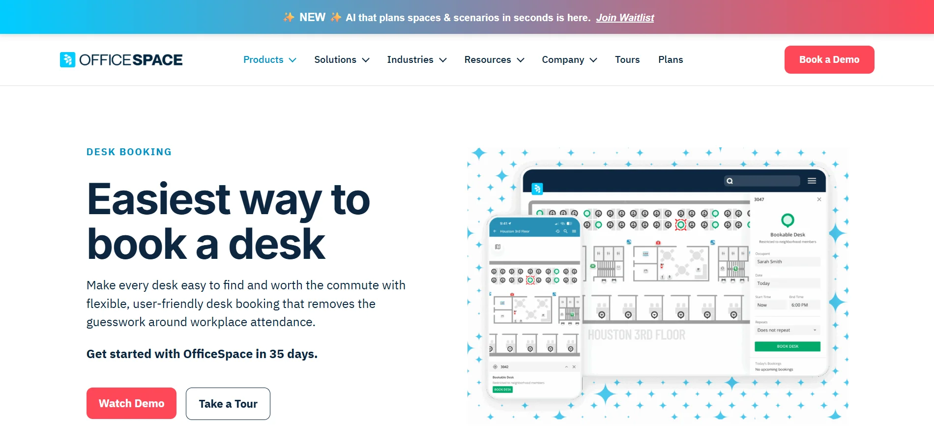 Office Space desk booking software