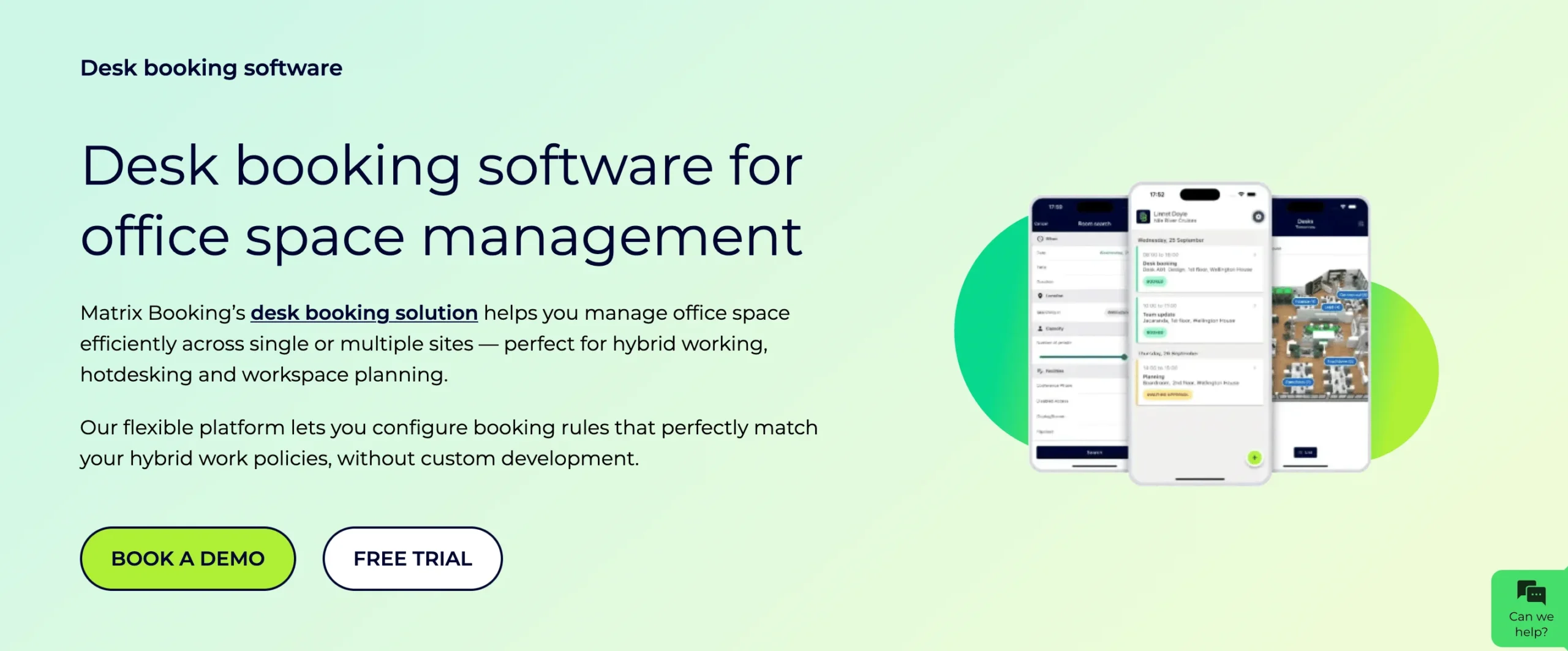 matrix booking software