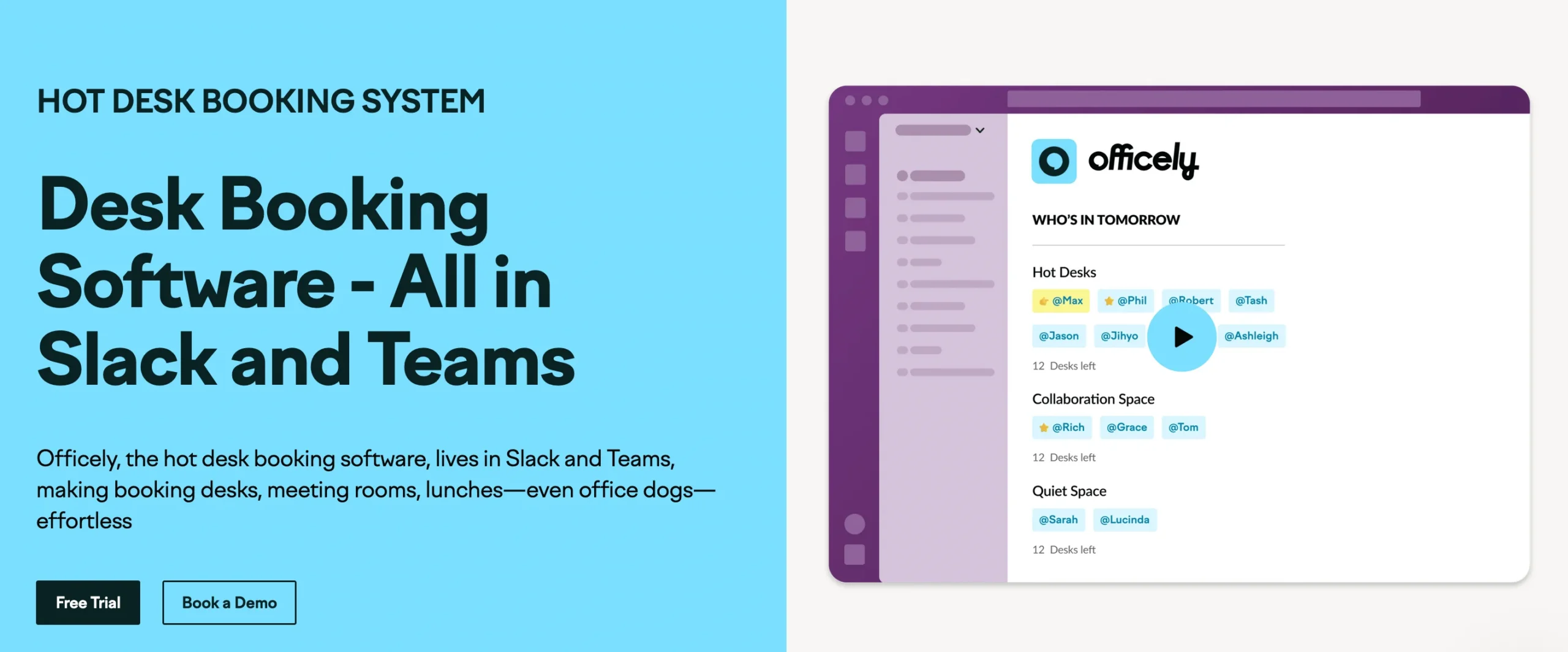 officely hot desking software